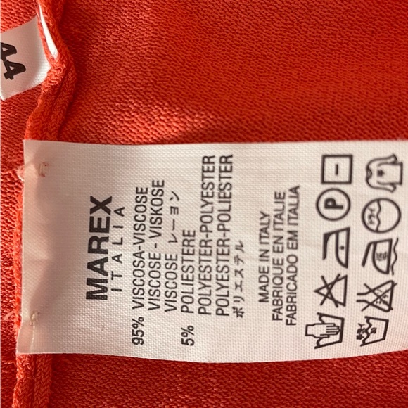 Tangerine Italian made (angelo marani) summer top. - Picture 3 of 3